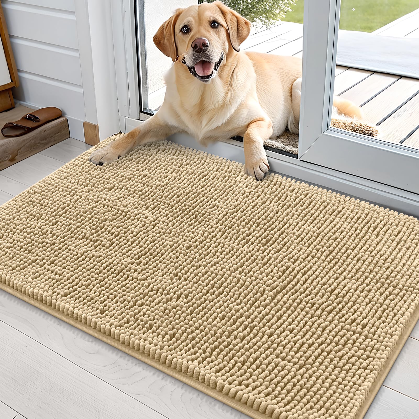 Amazon.com: OLANLY Dog Door Mat for Muddy Paws 36x24, Super